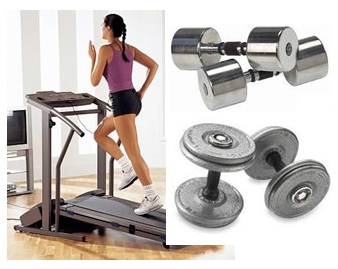 Dumbbell exercise treadmill weight loss discount treadmill