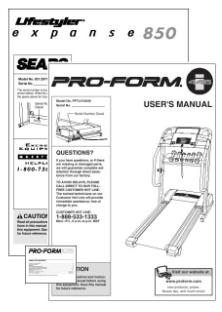 lifestyler treadmill manual proform treadmill repair manuals